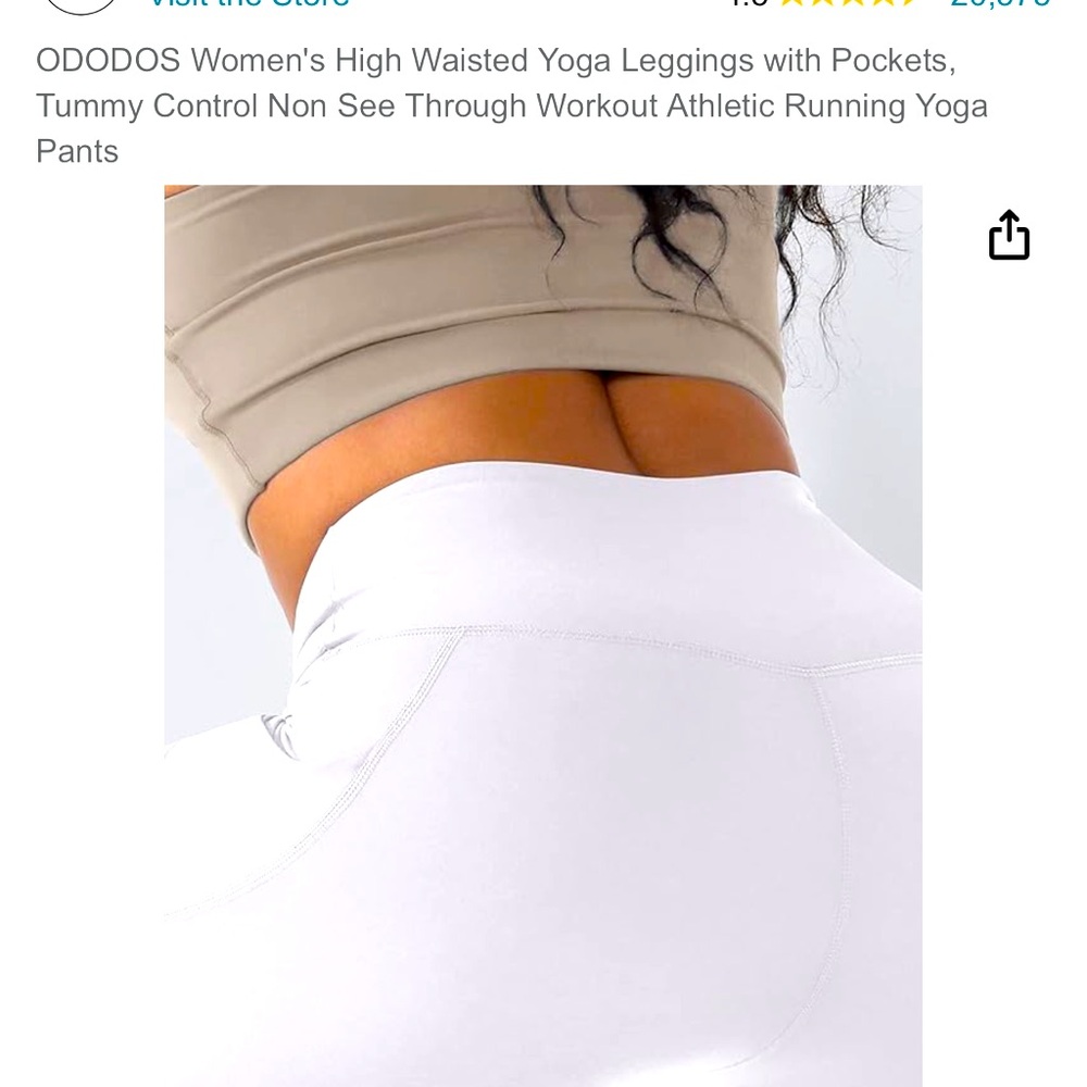 Woman’s Ododos size M high waisted leggings side pocket